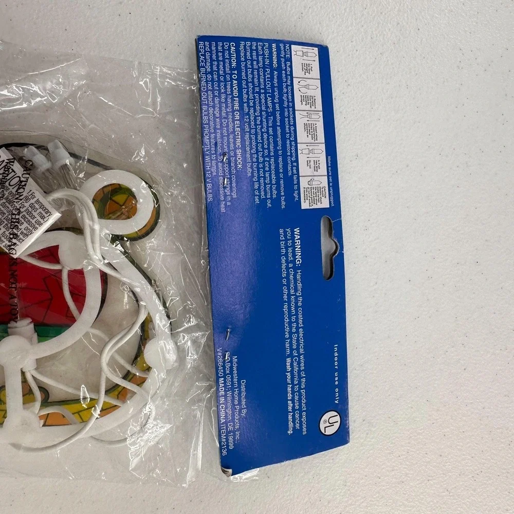 Vintage Santa‎ Sleigh Lighted Christmas Decoration Set With Miniature Lights 8